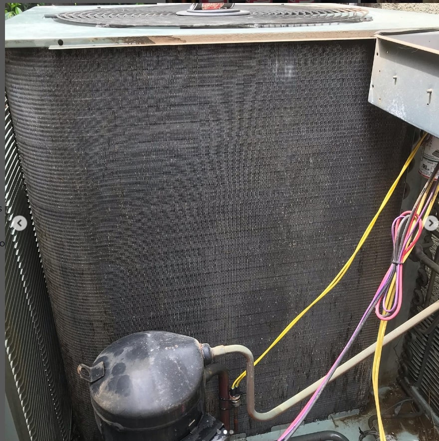 Dirty Coils that Have Been Cleaned